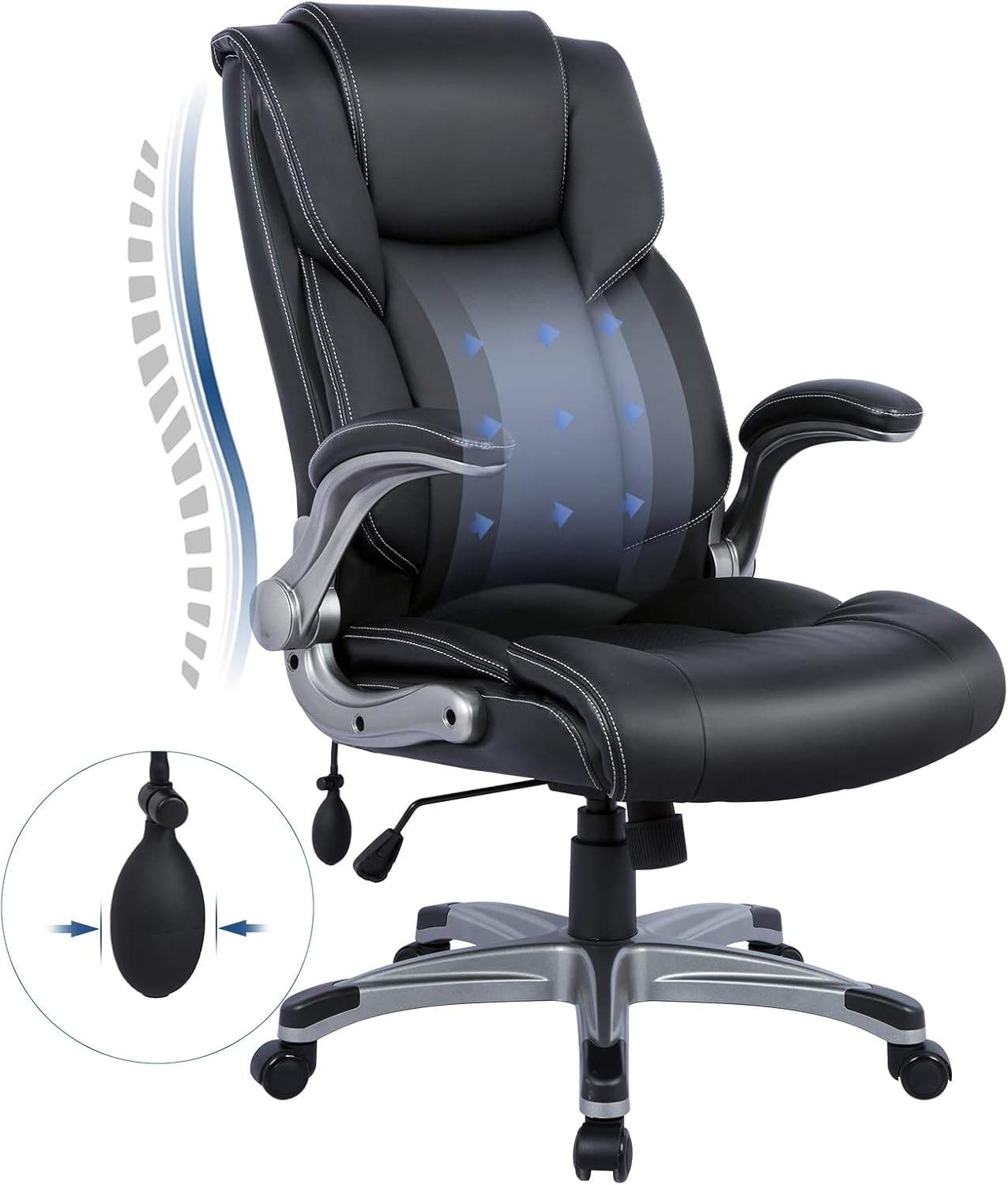 Leather Desk Pad - Fauteuil de bureau ergonomique COLAMY à