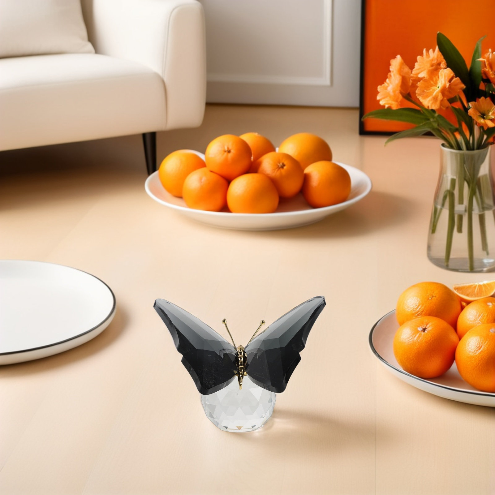 Poids papier papillon en verre - Paper Weight Crystal avis et prix